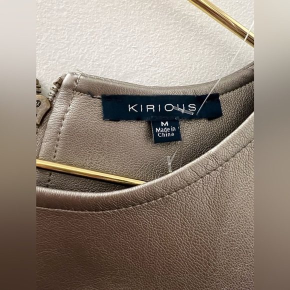 NWT Kirious Los Angeles Faux Leather Top - Metallic - Picture 4 of 6